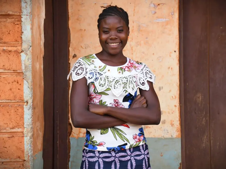 Leah, 18, from Tanzania found the confidence to demand her right to stay in school with support from Plan International.